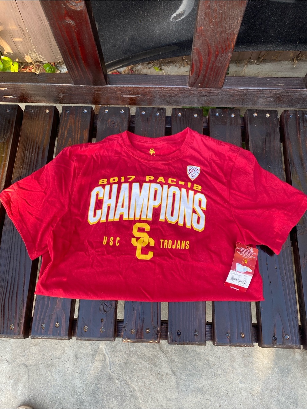 USC Trojans Red 2017 PAC-12 Champions Short Sleeve Tee
